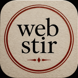 web stir app icon